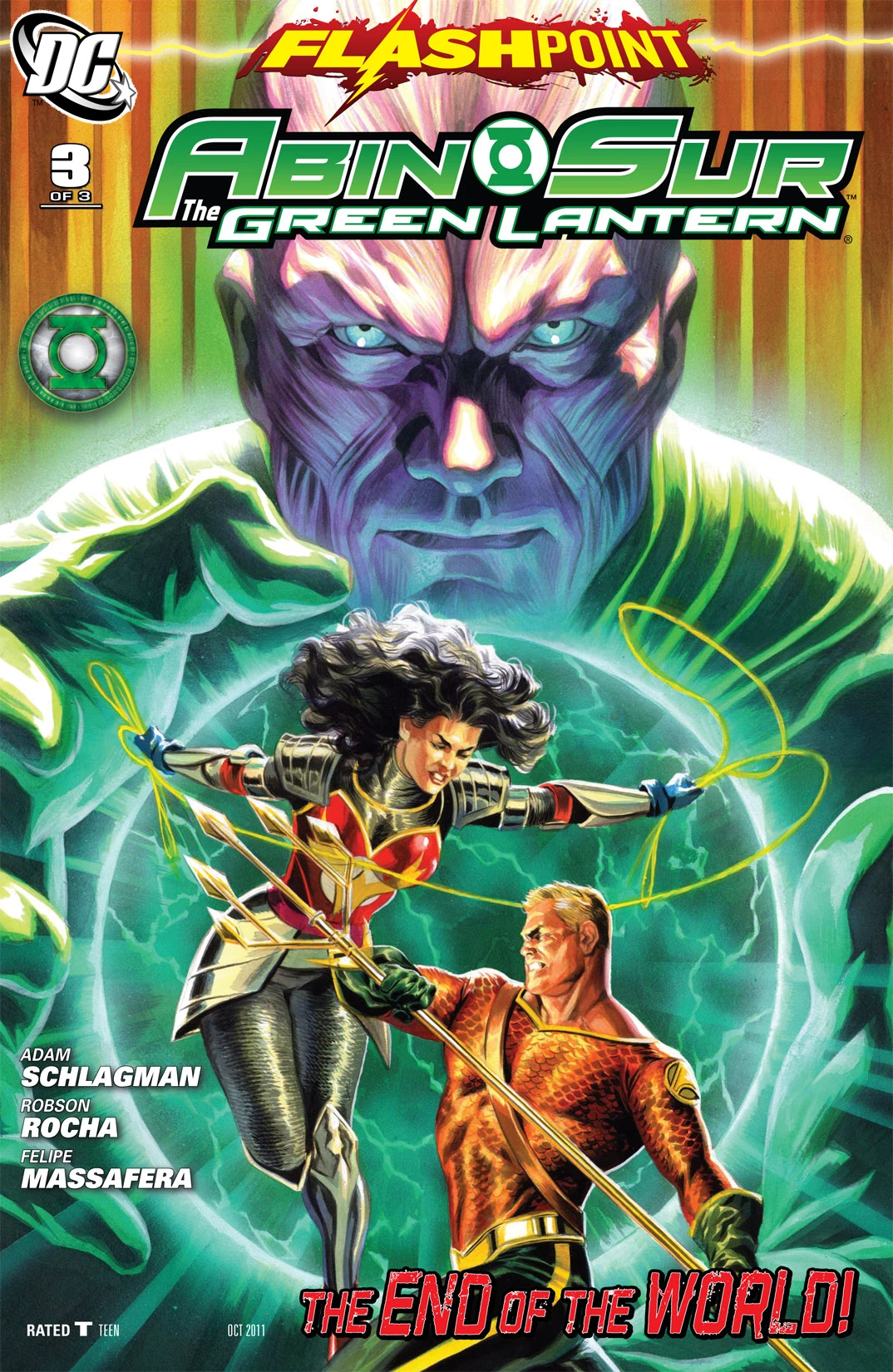 Flashpoint: Abin Sur the Green Lantern #3 (DC, 2011 — Cover A) cover